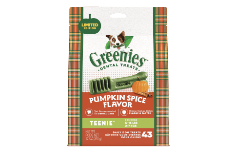 Greenies Pumpkin Spice Flavor Natural Dental Dog Treats