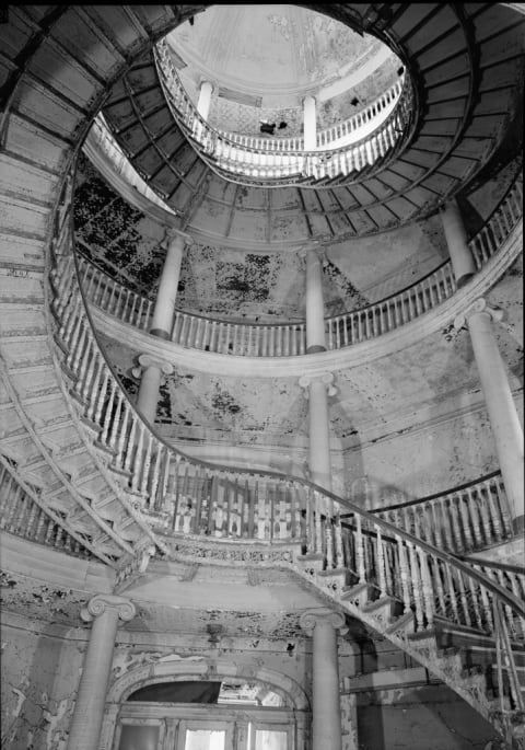 Inside the Octagon, part of New York City's asylum for mentally ill patients in the 19th and early 20th centuries