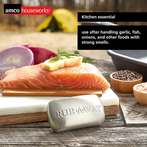 Amco Rub-a-Way Stainless Steel Odor Absorber Bar