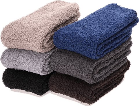 EBMORE Fuzzy Socks, Pack of 6