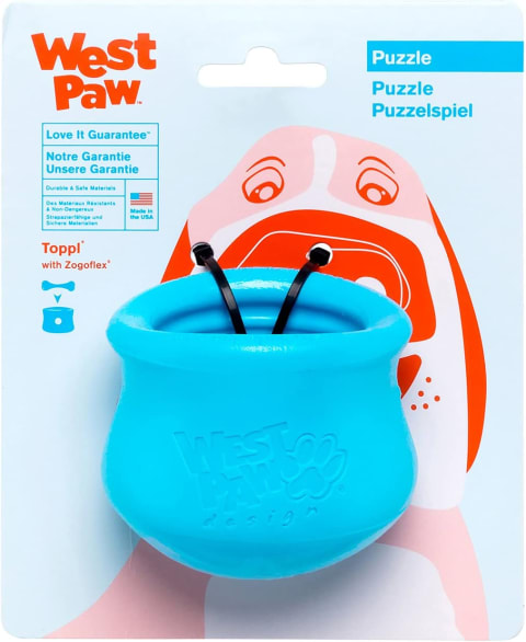 West Paw Zogoflex Toppl Treat Dispensing Dog Toy Puzzle