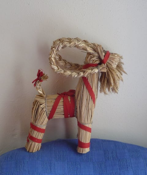 A Julbock, or Yule Goat, ornament.