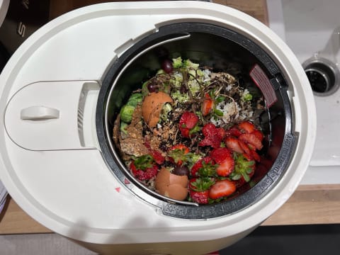 Chances are, you'll be surprised how much food waste you can put in this device. 