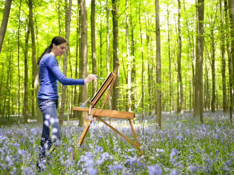 Get creative by painting en plein air.