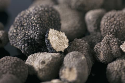 Black truffles.