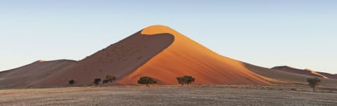 A colossal sand dune in the Namib Desert