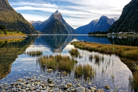 Mitre Peak in Fiordlands National Park