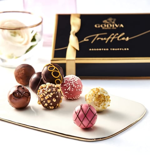 Godiva Chocolatier Signature Truffles, Assorted Chocolate 12-Piece Gift Box