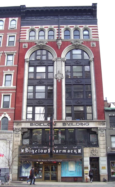 C.O. Bigelow Building at 412 Sixth Avenue in New York City.