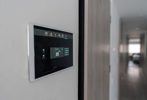 Control panels are usually the central point for a home's security system.