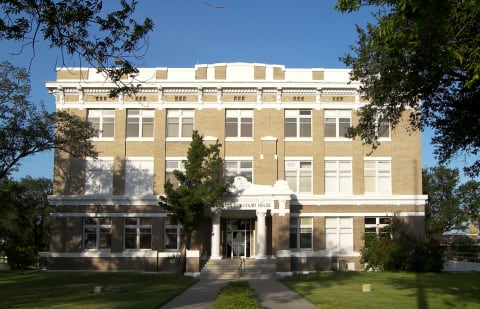 The Kleberg County Courthouse in Kingsville.