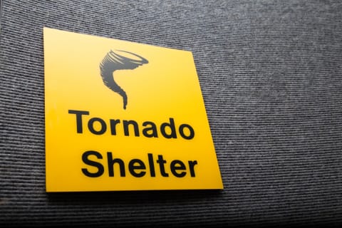 If you hear a tornado warning, seek shelter asap.