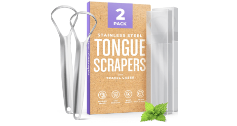 Basic Concepts Tongue Scrapers, Pack of 2