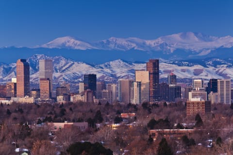 Denver and the Rocky Mountains.