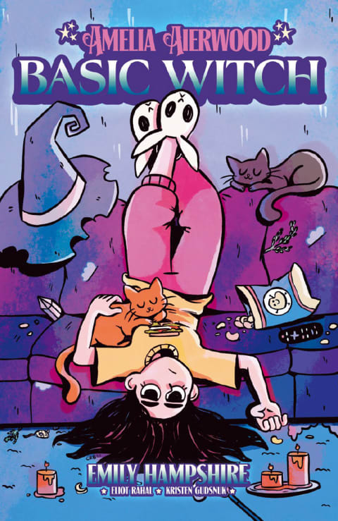 The cover of 'Amelia Aierwood - Basic Witch,' drawn by Ames Liu.