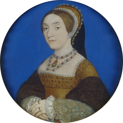 A portrait by Hans Holbein the Younger believed to be of Catherine Howard, circa 1540.