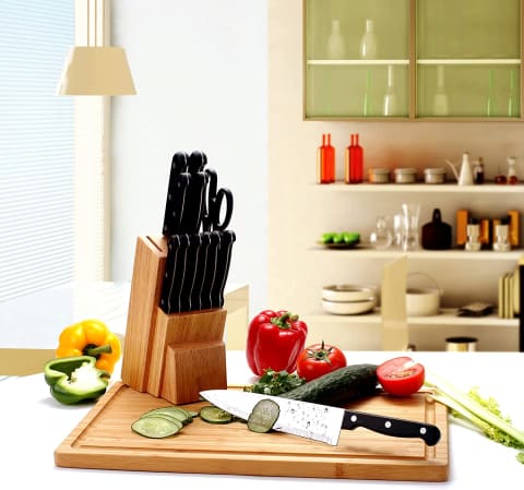 Utopia Kitchen Extra Large Bamboo Cutting Board with Juice Groove