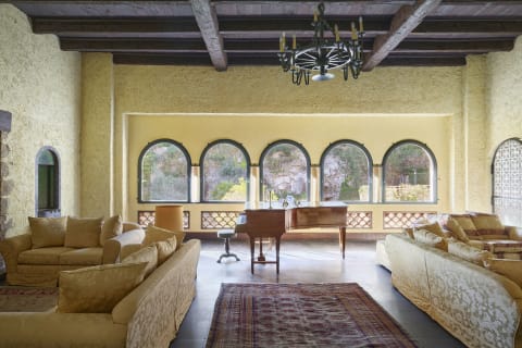 Interior of Princess Margaret's French home.