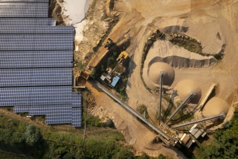 A sand mine in Herzogenrath, Germany.