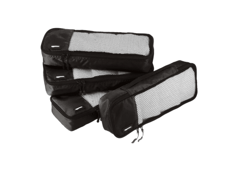 Amazon Basics 4-Piece Packing Travel Organizer Cubes Set