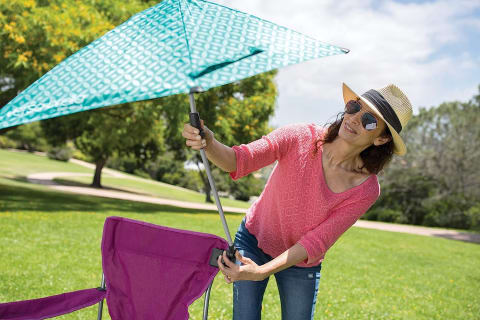 Sport-Brella Versa-Brella SPF 50+ Adjustable Umbrella with Universal Clamp