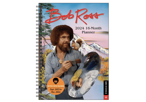 Bob Ross 16-Month 2024 Planner Calendar