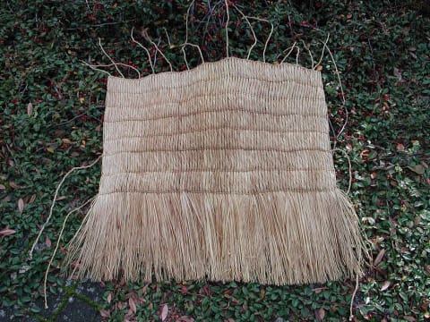 A modern reconstruction of a woven mat found with Ötzi.