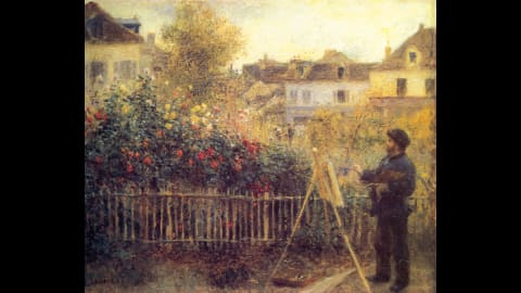 Renoir’s ‘Monet Painting in His Garden at Argenteuil.’ 