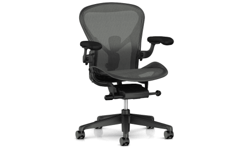 An Aeron chair from Herman Miller. 