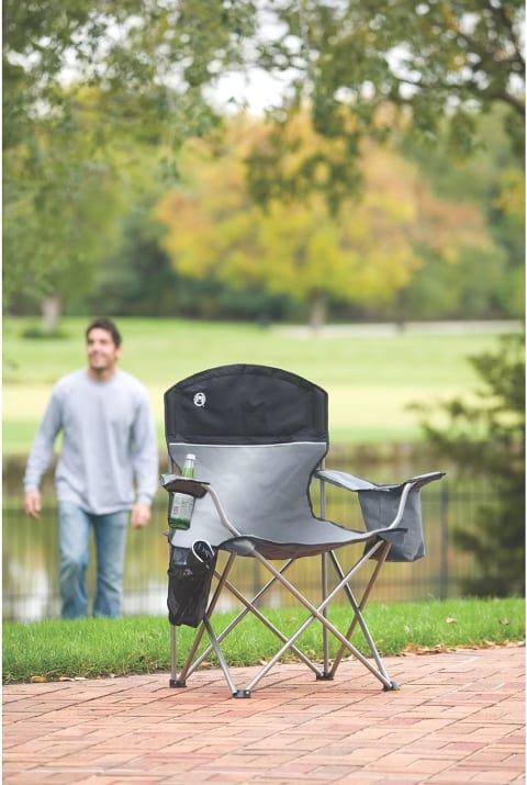 Coleman Portable Camping Chair with 4-Can Cooler