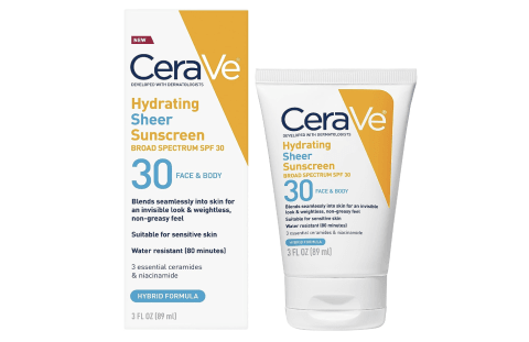 CeraVe Hydrating Sheer Sunscreen SPF 30