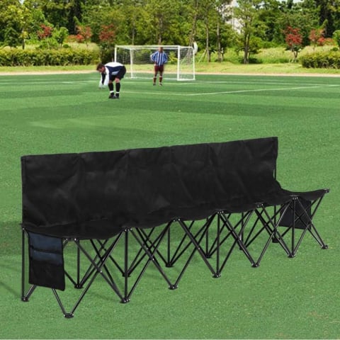 Yaheetech 6-Seat Foldable Sideline Bench