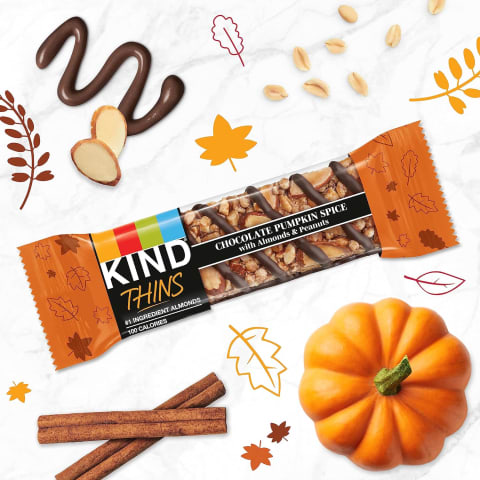 KIND THINS Chocolate Pumpkin Spice Bars