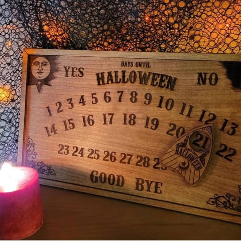 Ouija Board Halloween Countdown Calendar