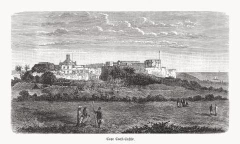 Cape Coast Castle is one of roughly 40 historic forts located along the Gold Coast (now Ghana). 