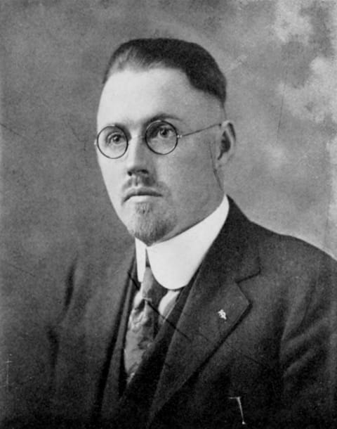 Portrait of John Brinkley, circa 1921.