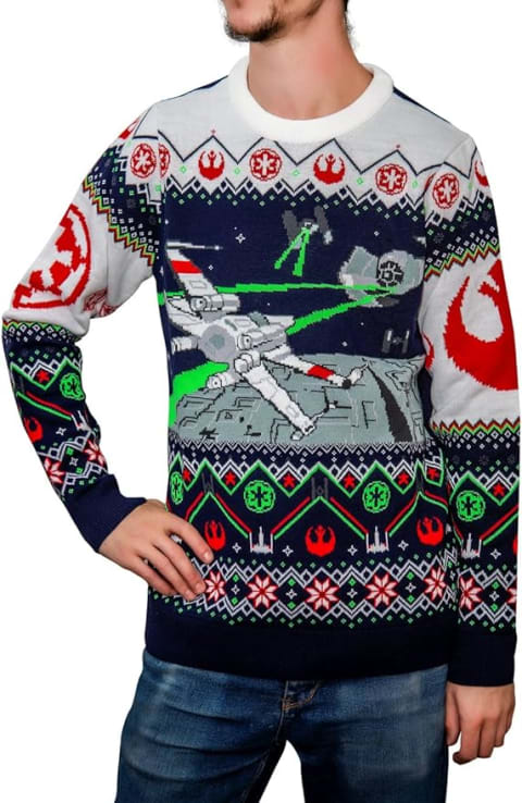 'Star Wars' X-Wing v TIE Fighter Ugly Christmas Sweater