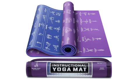 Instructional Yoga Mat