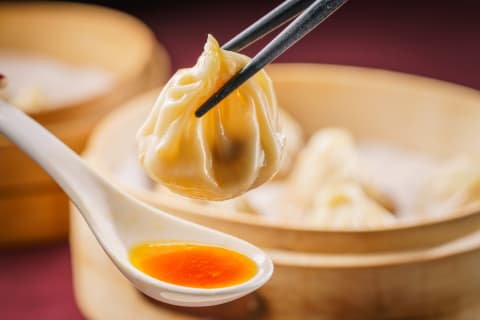 Xiao long bao soup dumpling.