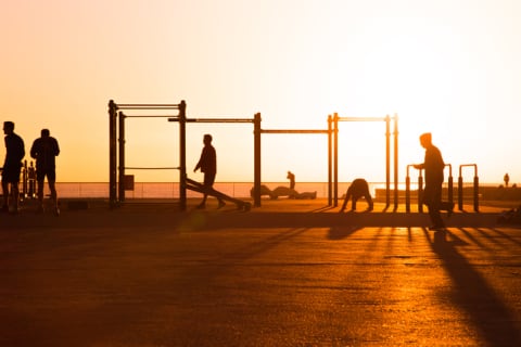 Hit the gym with other early birds.