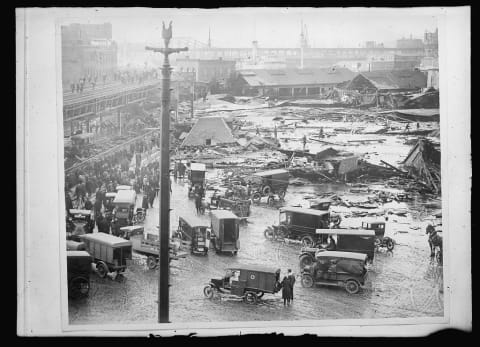 Aftermath of the Great Molasses Flood.