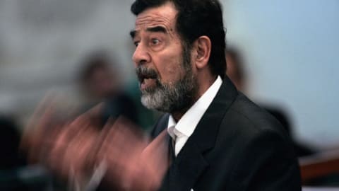 Saddam Hussein.