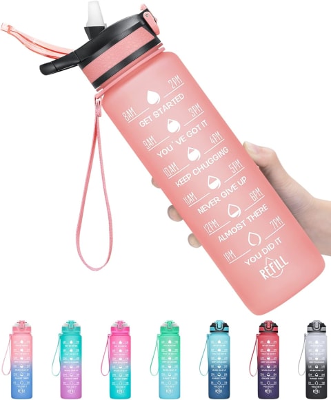 MEITAGIE Motivational Sports Water Bottle