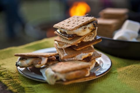 The origin of s’mores is a mystery.