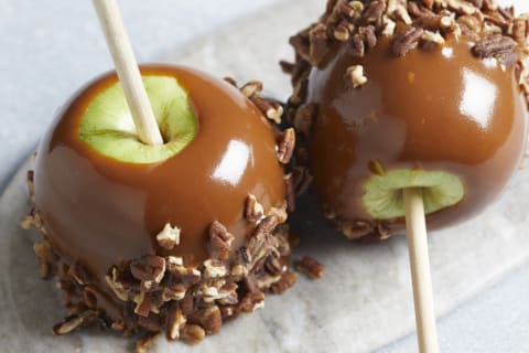 Caramel apples came from an enterprising Kraft employee.