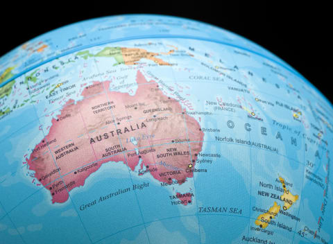 Australia and New Zealand are actually pretty far apart.