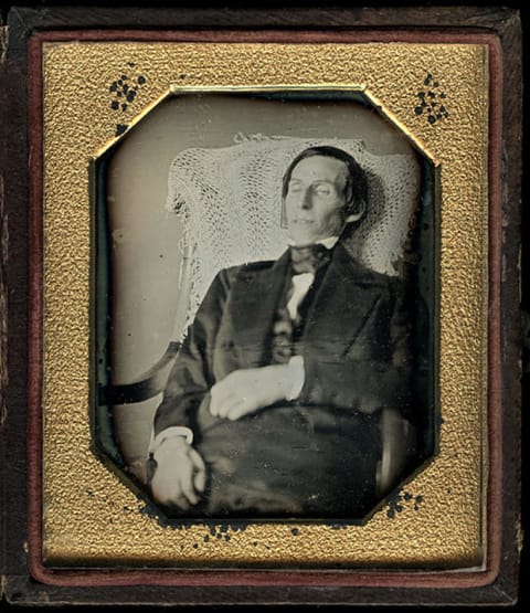 Sixth-plate daguerreotype, circa 1848.