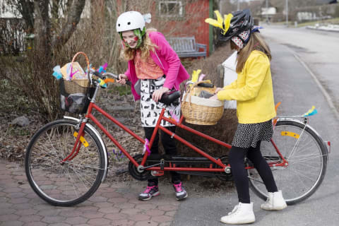 Two Easter witches in Sweden.