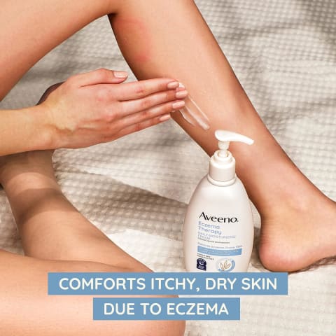 Best oatmeal-based cream: Aveeno Eczema Therapy Daily Moisturizing Cream With Colloidal Oat & Ceramide