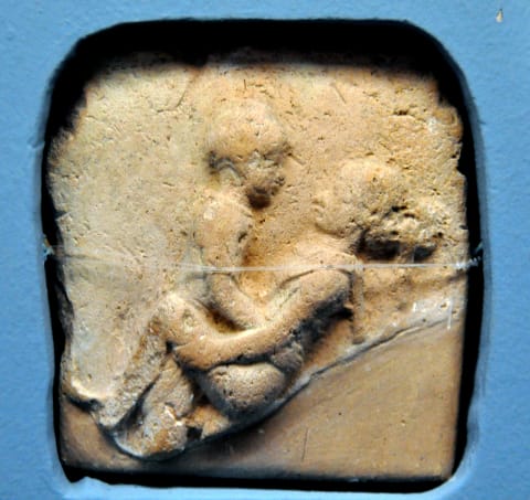 An ancient Babylonian carving on display in Istanbul's Museum of the Ancient Orient.